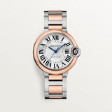 Cartier Ballon Bleu De Cartier Silver Dial Two Tone Steel Strap Watch for Women - W2BB0033