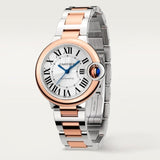 Cartier Ballon Bleu de Cartier Silver Dial Two Tone Steel Strap Watch for Women - W2BB0032