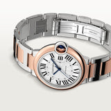 Cartier Ballon Bleu De Cartier Silver Dial Two Tone Steel Strap Watch for Women - W2BB0033