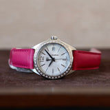 Jam Tangan Tag Heuer Formula 1 Quartz Mother of Pearl Dial Tali Kulit Pink untuk Wanita - WBJ131A.FC8252