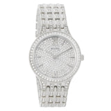 Bulova Crystal Collection Silver Dial Silver Steel Strap Watch for Women - 96L243