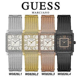 Guess Highline Black Dial Black Mesh Bracelet Watch for Women - W0826L4