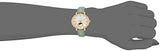 Fossil Jacqueline Analog Moonphase Mother of Pearl White Dial Green Leather Strap Watch for Women - ES5168