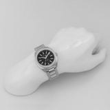 Gucci GG2570 Quartz Black Dial Silver Steel Strap Watch For Men - YA142301