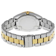 Michael Kors Runway Slim Silver Dial Two Tone Stainless Steel Strap Watch for Women - MK3198
