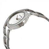 Calvin Klein Class White Dial Silver Steel Strap Watch for Women - K6R23126