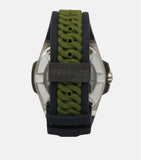 Versace Chain Reaction Quartz White Dial Green Rubber Strap Watch for Men - VEDY00419