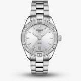 Tissot PR 100 Sport Chic Silver Dial Silver Steel Strap Watch for Women - T101.910.11.031.00