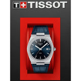 Tissot PRX Blue Dial Blue Leather Strap Watch for Men - T137.410.16.041.00