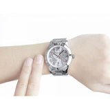 Michael Kors Layton Silver Dial Silver Steel Strap Watch for Women - MK5958