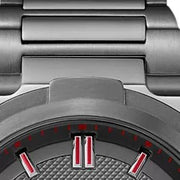 Hugo Boss Supernova Chronograph Grey Dial Grey Steel Strap Watch for Men - 1513361
