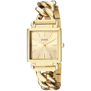 Guess Vanity Gold Dial Gold Steel Strap Watch for Women - W1029L2