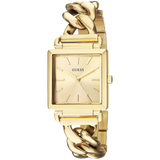 Guess Vanity Gold Dial Gold Steel Strap Watch for Women - W1029L2