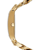 Guess MOD Heavy Metal Diamonds Gold Dial Gold Steel Strap Watch for Women - W0072L1