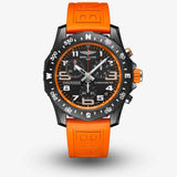 Breitling Endurance Pro Black Dial Orange Rubber Strap Watch for Men - X82310A51B1S1