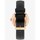 Gucci Diamantissima Quartz Black Dial Black Leather Strap Watch for Women - YA141401