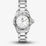 Tag Heuer Aquaracer Professional 200 Quartz White Dial Silver Steel Strap Watch for Women - WBP1411.BA0622