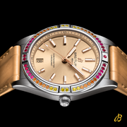 Breitling Chronomat Automatic 36 South Sea Brown Dial Brown Leather Strap Watch for Women - A10380611A1P1