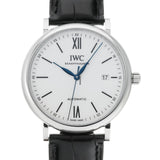 IWC Portofino Automatic '150 Years' Edition Automatic White Dial Black Leather Strap Watch for Men - IW356519