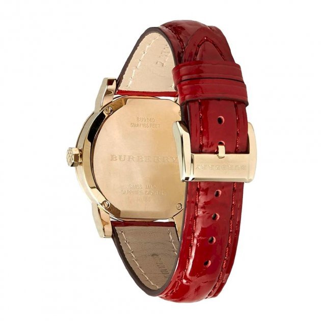 Burberry  City Red Leather Strap Watch Burberry Women Watch The City Collection Red Leather | eBay main image 4