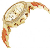 Michael Kors Parker Gold Dial Two Tone Steel Strap Watch for Women - MK6139