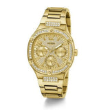 Guess Duchess Quartz Gold Dial Gold Steel Strap Watch For Women - GW0558L2