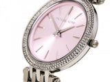 Michael Kors Darci Crystal Pink Dial Silver Stainless Steel Strap Watch for Women - MK3352