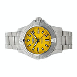 Breitling Avenger Automatic 45mm Seawolf Yellow Dial Silver Steel Strap Strap Watch for Men - A17319101/1A1