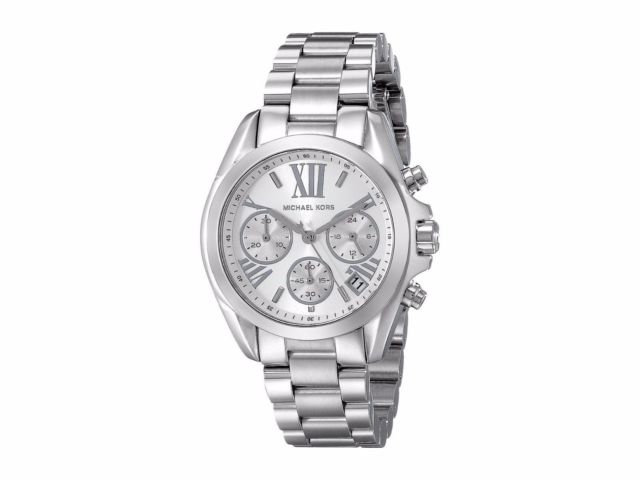 Michael Kors Bradshaw Silver Dial Silver Steel Strap Watch for Women - MK6174