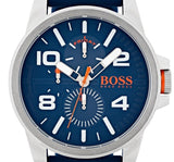 Hugo Boss Detroit Quartz Blue Dial Blue Silicone Strap Watch For Men - 1550008