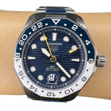 Tag Heuer Aquaracer Professional 300 GMT Automatic Blue Dial Silver Steel Strap Watch for Men - WBP2010.BA0632