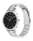 Calvin Klein City Chronograph Black Dial Silver Steel Strap Watch for Men - K2G2G14Y