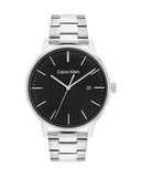 Calvin Klein City Chronograph Black Dial Silver Steel Strap Watch for Men - K2G2G14Y