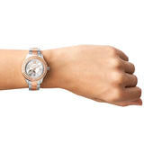 Michael Kors Madelyn Silver Dial Two Tone Steel Strap Watch for Women - MK6288