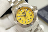 Breitling Avenger Automatic 45mm Seawolf Yellow Dial Silver Steel Strap Strap Watch for Men - A17319101/1A1