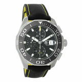 Tag Heuer Aquaracer Jam Tangan Chronograph Otomatis Black Dial Black Nylon Strap untuk Pria - CAY211A.FC6361