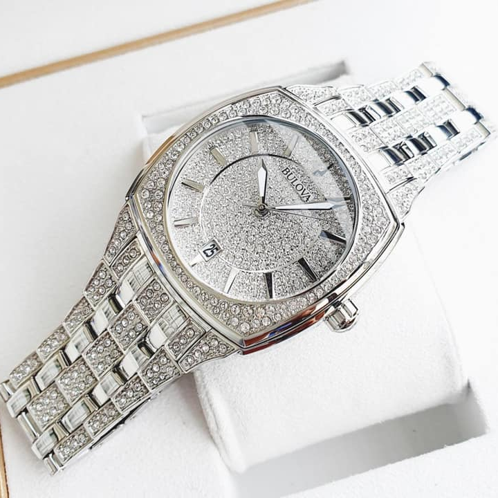 Bulova watch swarovski crystal deals