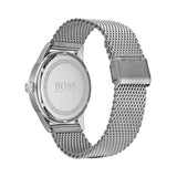 Hugo Boss Legacy Grey Dial Silver Mesh Bracelet Watch for Men - 1513673