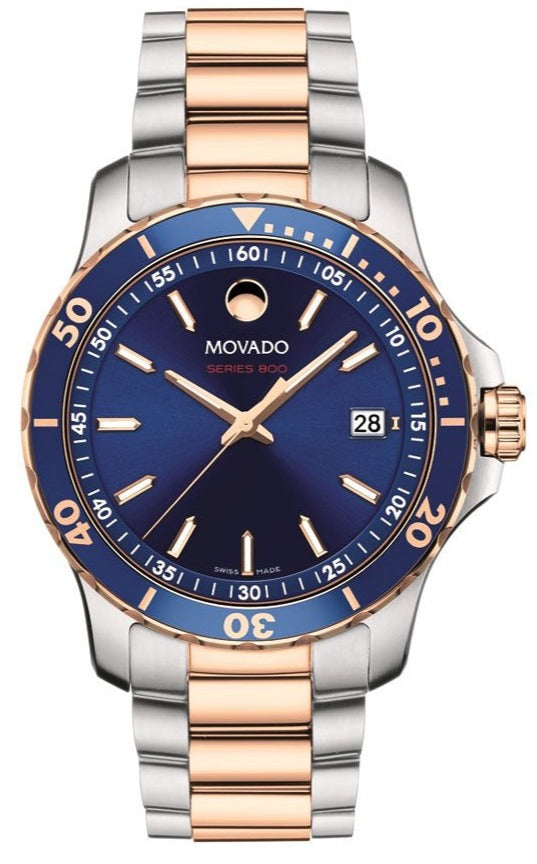 movado two tone mens