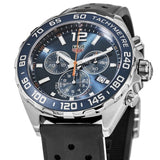 Tag Heuer Formula 1 Jam Tangan Tali Karet Hitam Dial Biru untuk Pria - CAZ1014.FT8024