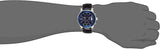 Guess Pinnacle Chronograph Quartz Blue Dial Black Leather Strap Watch For Men - W0673G4