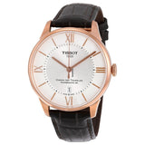 Tissot Chemin Des Tourelles Powermatic 80 Silver Dial Brown Leather Strap Jam Tangan Untuk Pria - T099.407.36.038.00