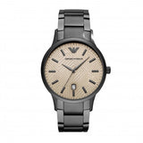 Emporio Armani Renato Quartz Grey Dial Grey Steel Strap Watch For Men - AR11120