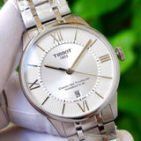 Tissot Chemin Des Tourelles Powermatic 80 Silver Dial Silver Steel Strap Jam Tangan Untuk Pria - T099.407.11.038.00