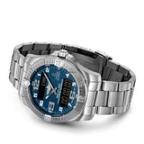 Breitling Aerospace Evo Blue Dial Silver Steel Strap Watch for Men - E79363101C1E1