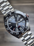 Tag Heuer Formula 1 Kaliber 5 Kronograf Antrasit Dial Jam Tangan Tali Baja Perak untuk Pria - WAZ2011.BA0842