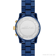 Michael Kors Runway Analog Blue Dial Blue Steel Strap Watch for Women - MK7332
