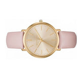 Michael Kors Jaryn Quartz Gold Dial Pink Leather Strap Watch For Women - MK2471