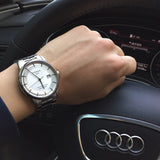 Tissot Luxury Powermatic 80 Silver Dial Silver Steel Strap Jam Tangan Untuk Pria - T086.408.11.031.00