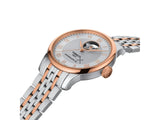 Tissot Tradition Powermatic 80 Open Heart Silver Dial Two Tone Steel Strap Jam Tangan Untuk Pria - T063.907.22.038.01